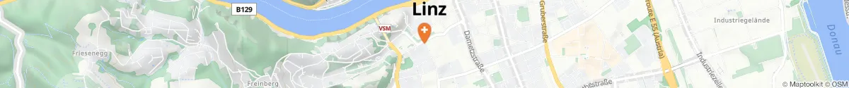 Kartendarstellung des Standorts für Schutzengel Apotheke Linz in 4020 Linz
